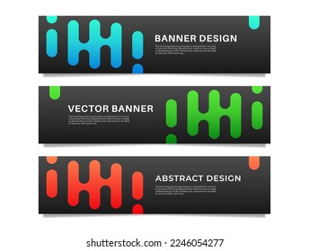 Abstract Web banner design background or header template stock vector
