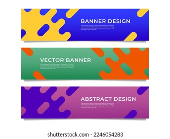 Abstract Web banner design background or header template stock vector