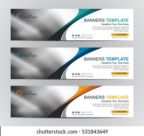 Abstract Web banner design background or header Templates