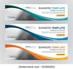 Abstract Web banner design background or header Templates