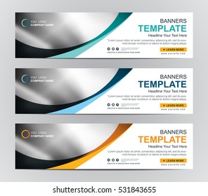 Abstract Web banner design background or header Templates