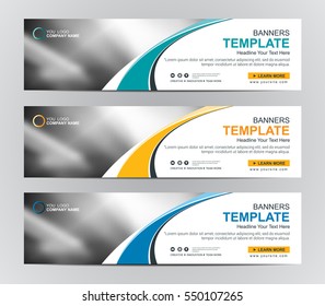 Abstract Web Banner Design Background Header Stock Vector (Royalty Free ...