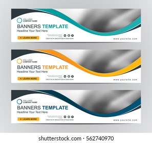 Abstract Web banner design background or header Templates