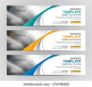 Abstract Web banner design background or header Templates