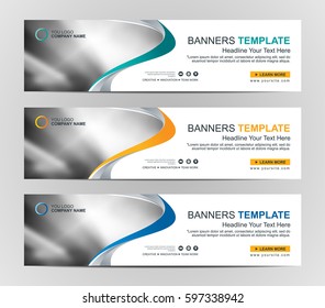 Abstract Web banner design background or header Templates