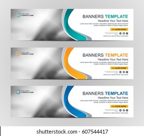 Abstract Web Banner Design Background Header Stock Vector (Royalty Free ...