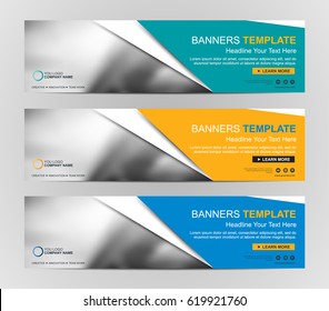 Abstract Web Banner Design Background Or Header Templates