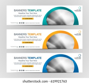 Abstract Web banner design background or header Templates