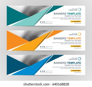 Abstract Web banner design background or header Templates