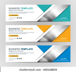 Abstract Web Banner Design Background Or Header Templates