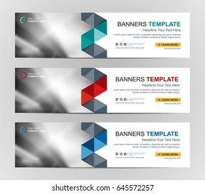 Abstract Web banner design background or header Templates