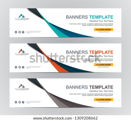 Abstract Web banner design background or header Templates