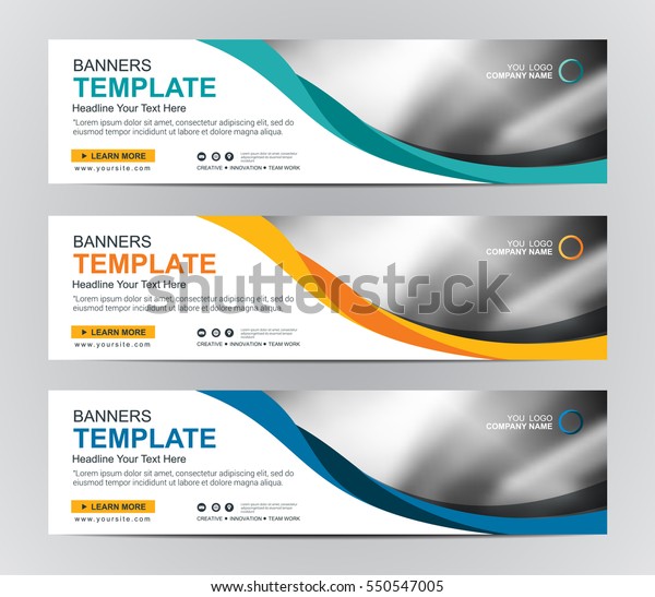 Abstract Web Banner Design Background Header Stock Vector (Royalty Free ...