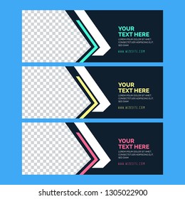 Abstract Web Banner Design. Facebook Cover. Abstract Poster. Header Templates - Vector