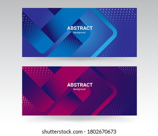  abstract web banner design template 