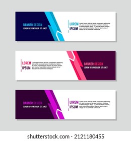 abstract web banner design template