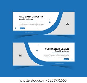 Resumen de plantilla de diseño de banner web, banner de anuncios comerciales