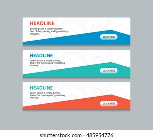 abstract web banner design template background
