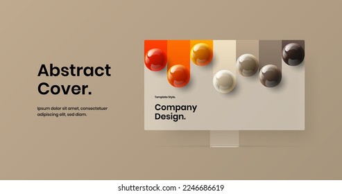 Abstract web banner design vector concept. Vivid display mockup presentation illustration.