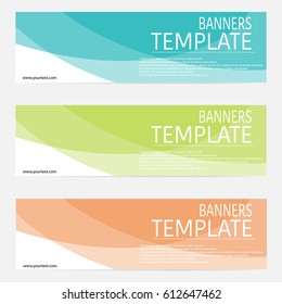 Abstract web banner, header templates. vector illustration.
