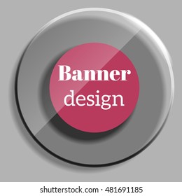 Abstract web banner in realistic style with glass elements. Header Layout Template. Creative design. Vector illustration.