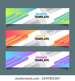 
Abstraktes Webbanner-Vorlagendesign