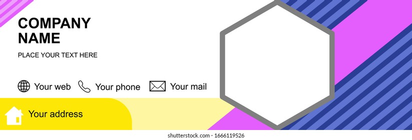 Abstract Web banner vector design