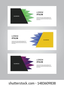 Abstract web banner vector illustration for corporate business and layout design