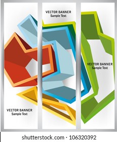 Abstract web banners
