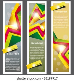 abstract web banners