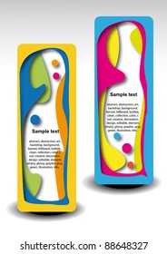 Abstract web banners