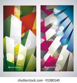 Abstract web banners