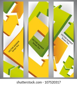 Abstract Web Banners. Eps10 .Image contain transparency and various blending modes