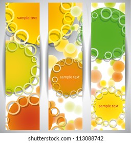 Abstract Web Banners. Eps10 .Image contain transparency and various blending modes