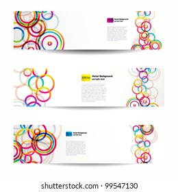 Abstract web banners for your www design