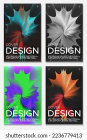 Abstract web covers set. Design templates