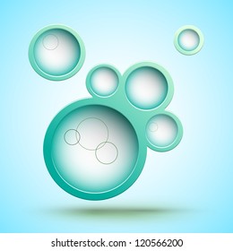 Abstract web design bubble