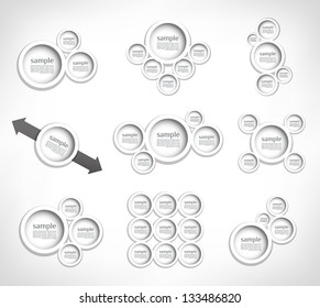 Abstract web design bubble with background. Modern, clean, Design template, can be used for info-graphics,banners, graphic or website layout vector