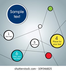 Abstract web design bubble, infographic