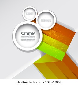 Abstract web design bubble with line background. can be used for website, info-graphics or banner