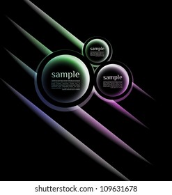 Abstract web design bubble with line background. can be used for website, info-graphics or banner