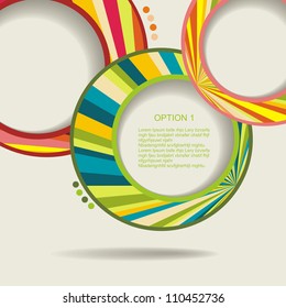Abstract web design bubble, vector
