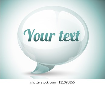 Abstract web design bubble, vector