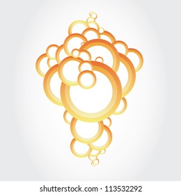 Abstract web design bubble, vector