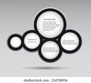 Abstract web design bubble, vector