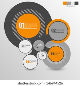Abstract web design bubble, vector 