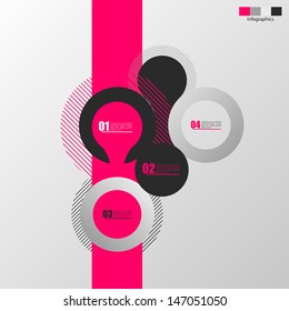 Abstract web design bubble, vector 
