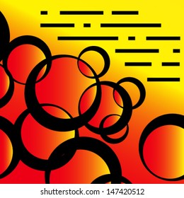 Abstract web design bubble. Vector colorful text box