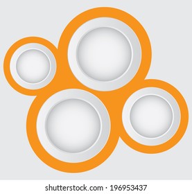Abstract web design bubble, vector
