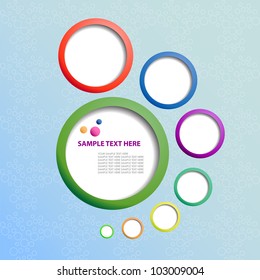 Abstract web design bubbles
